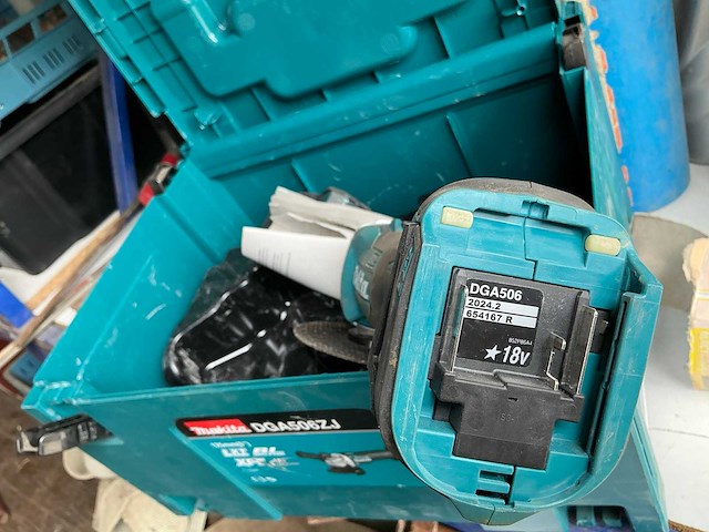 Makita dga506zj accu haakse slijper - afbeelding 2 van  3