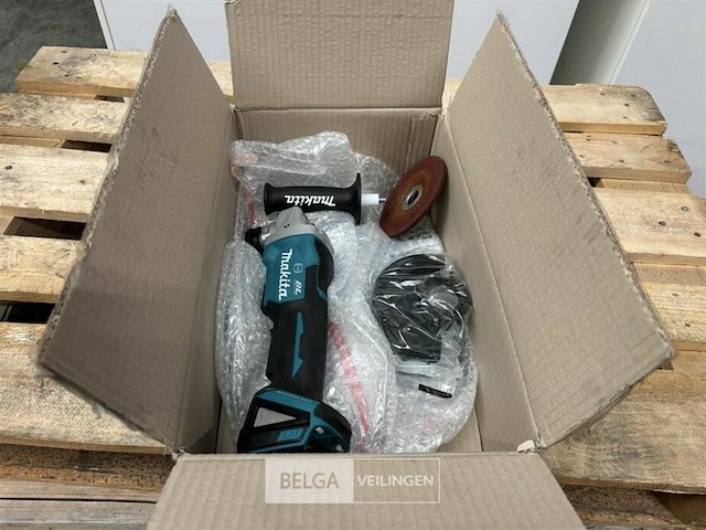 Makita dga508z 18v haakse slijper body - 125mm losse body - afbeelding 1 van  3