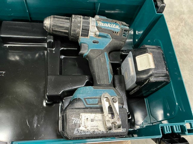 Makita dhp484rtj accu schroefmachine (2x) - afbeelding 1 van  3