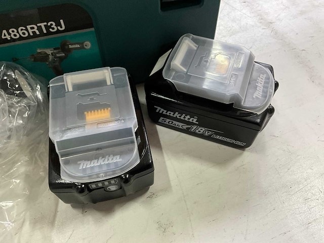 Makita dhp486rt3j klop- en boorschroefmachine met lader en 3 accu’s - afbeelding 5 van  9