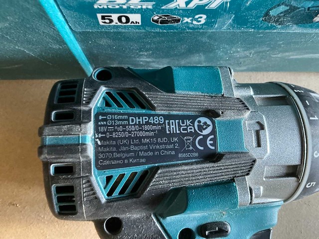Makita dhp489 schroefboormachine - afbeelding 5 van  9