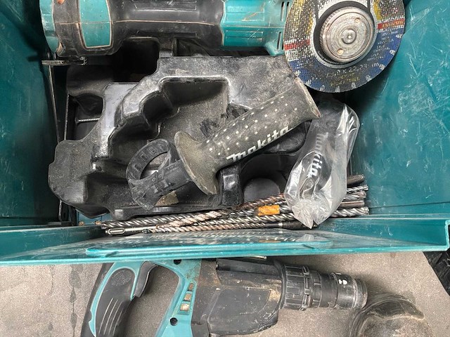 Makita dhr243 + dga506 boorhamer + haakse slijptol - afbeelding 4 van  4