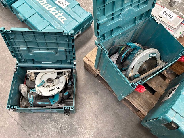 Makita dhs680 + 5008mg afkortcirkelzaagmachine (2x) - afbeelding 1 van  5