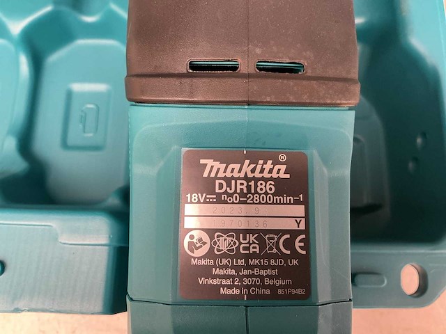 Makita djr186 accu reciprozaag - afbeelding 2 van  2