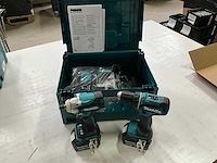 Makita dlx2452tj accu combo kit, schroefmachine/moersleutel met lader en 2 accu’s