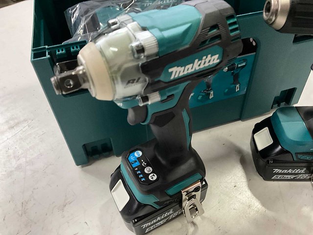 Makita dlx2452tj accu combo kit, schroefmachine/moersleutel met lader en 2 accu’s - afbeelding 3 van  9