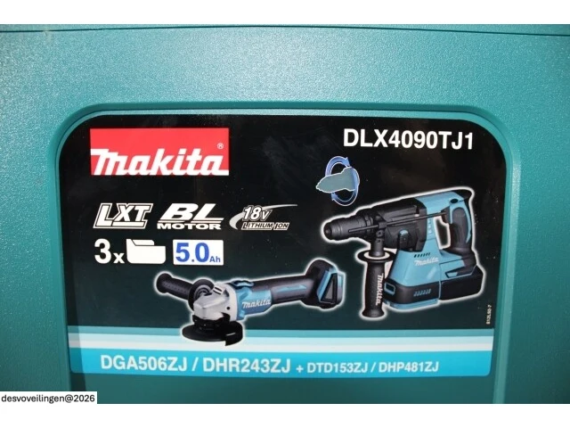 Makita dlx4090tj1 combopack - afbeelding 5 van  5