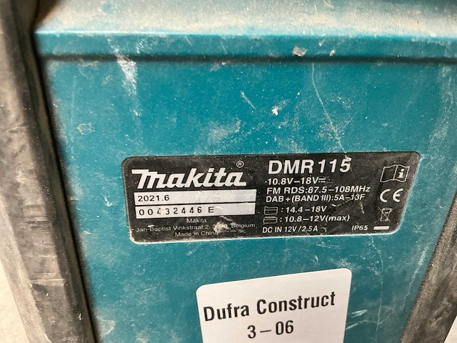 Makita dmr115 werfradio - afbeelding 6 van  7