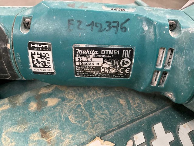 Makita dtm51 accu multi-tool - afbeelding 3 van  6