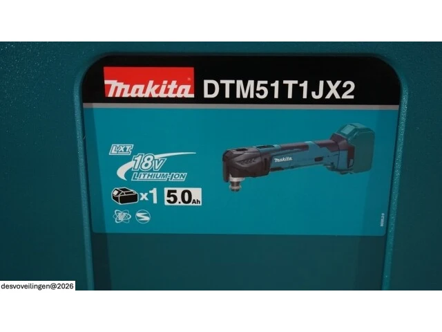 Makita dtm51t1jx2 accu multitool - afbeelding 3 van  5