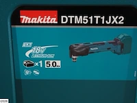 Makita dtm51t1jx2 accu multitool - afbeelding 3 van  5