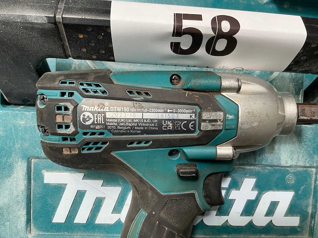 Makita dtw190 accu slagmoersleutel - afbeelding 3 van  3