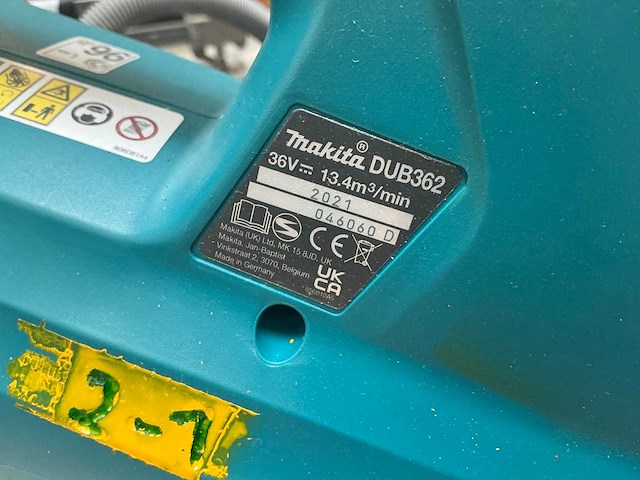 Makita dub372 accu bladblazer - afbeelding 4 van  5