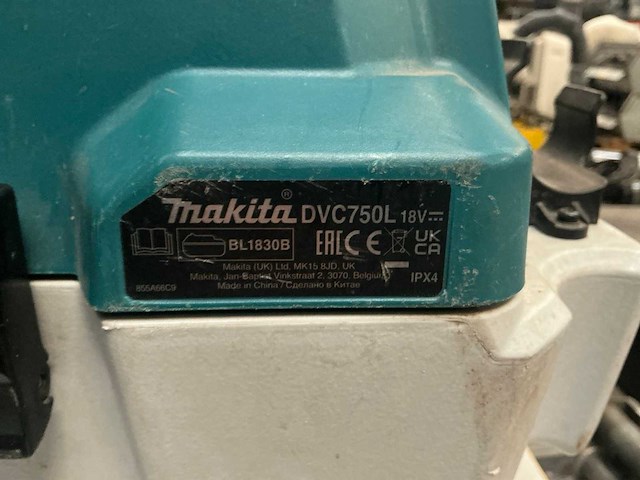 Makita dvc750l bouwstofzuiger - afbeelding 5 van  5