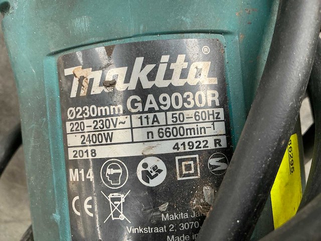 Makita ga9030r haakse slijpmachine - afbeelding 5 van  5