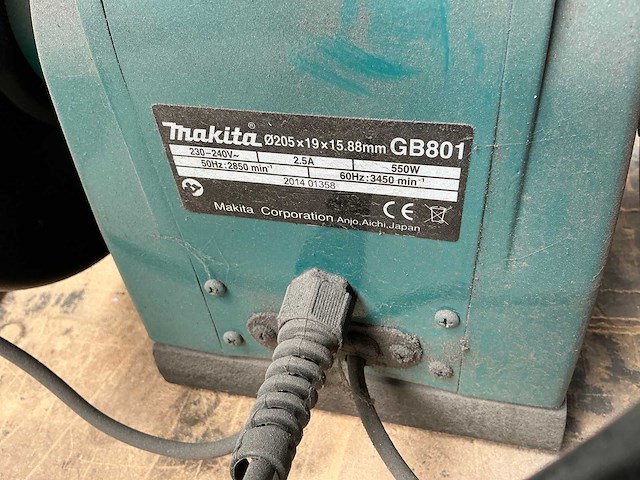 Makita gb801 werkbankslijpmachine - afbeelding 8 van  8