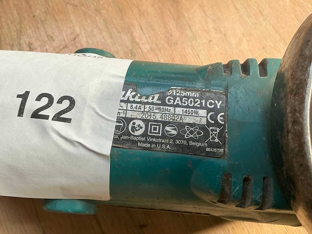 Makita haakse- en rechteslijpmachine - afbeelding 7 van  7