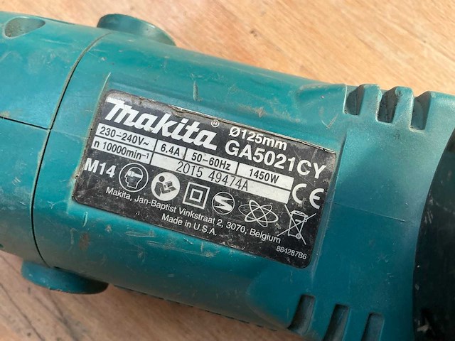 Makita haakse- en rechteslijpmachine - afbeelding 4 van  6