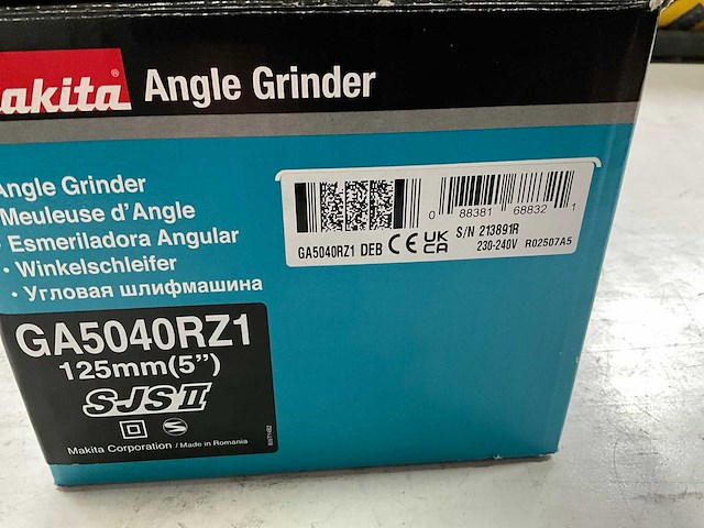 Makita haakse slijpmachine 125 mm - afbeelding 5 van  5
