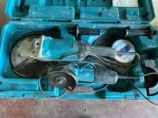 Makita haakse slijpmachine (2x) - afbeelding 6 van  9