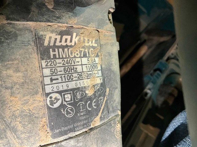 Makita hm0871c breekhamer - afbeelding 3 van  5