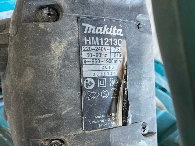 Makita hm1213c breekhamer - afbeelding 3 van  4