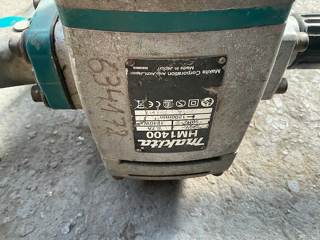 Makita hm1400 breekhamer - afbeelding 4 van  5