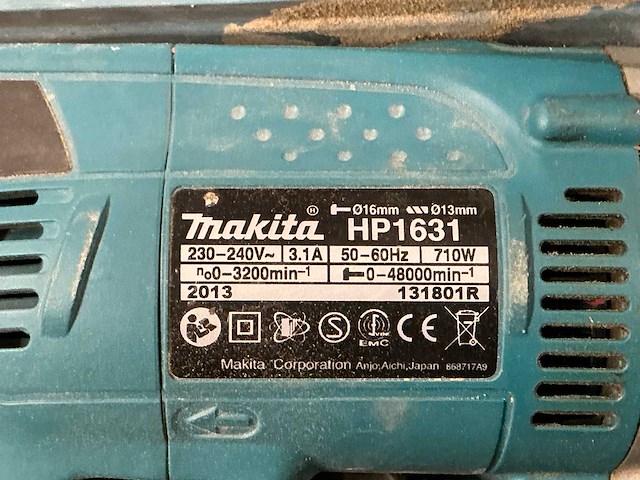 Makita hp 1631 boormachine - afbeelding 3 van  5