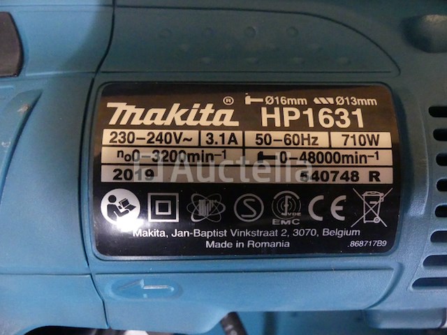 Makita hp1631 impactboormachine - afbeelding 3 van  5