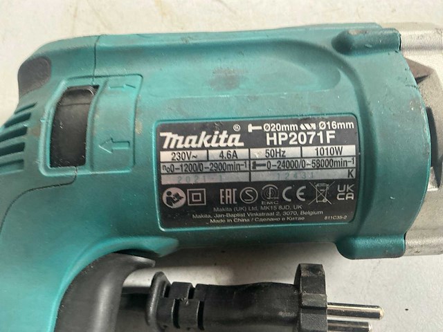 Makita hp2071f boormachine - afbeelding 4 van  4
