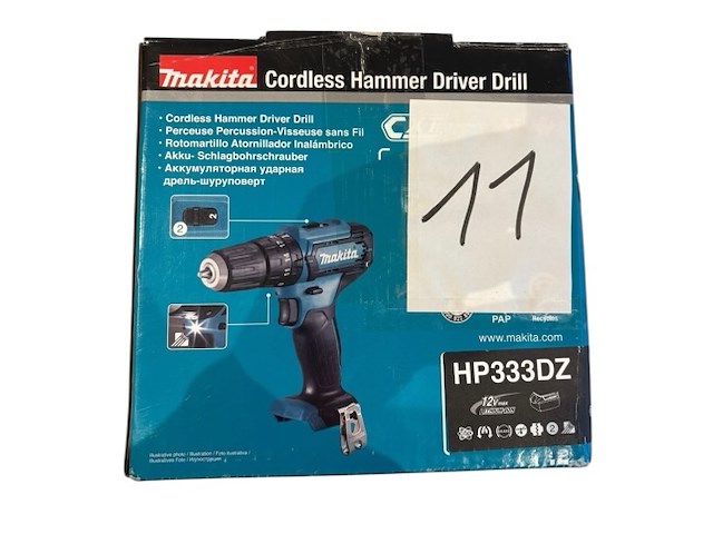 Makita hp333dz klopboor en schroefmachine - afbeelding 2 van  7