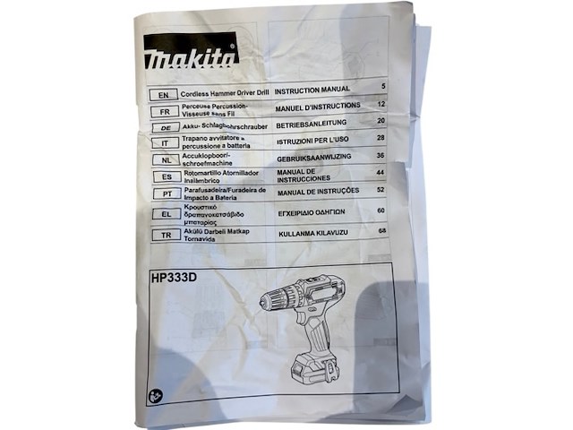 Makita hp333dz klopboor en schroefmachine - afbeelding 7 van  7