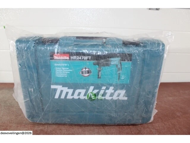Makita hr2470ftp combihamer + automatische boorkop + boor-en beitelset - afbeelding 4 van  4