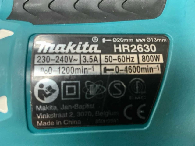 Makita hr2630 boormachine - afbeelding 8 van  8
