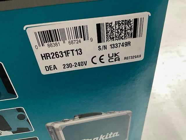 Makita hr2631ft13 sds plus combihamer 26 mm - afbeelding 8 van  9