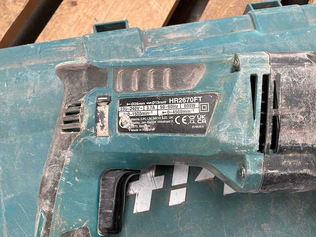 Makita hr2670ft combihamer - afbeelding 3 van  4