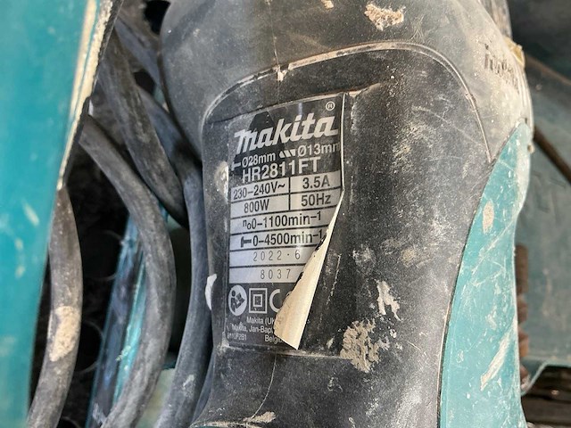 Makita hr2811ft boor-/breekhamer - afbeelding 4 van  4