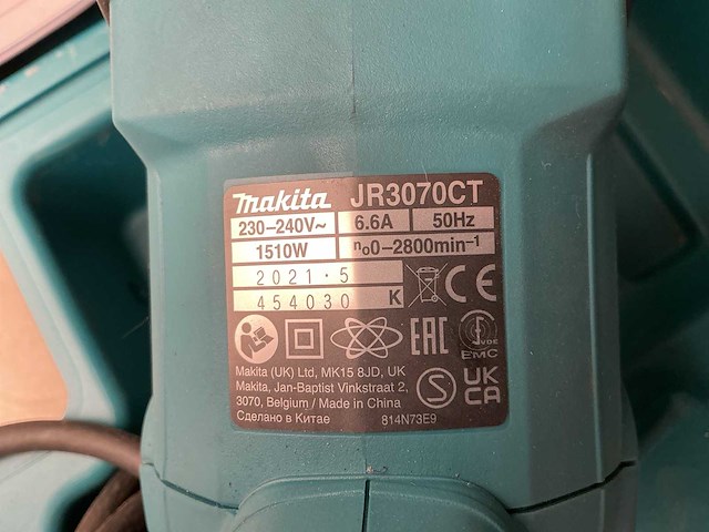 Makita jr3070ct reciprozaag - afbeelding 2 van  2