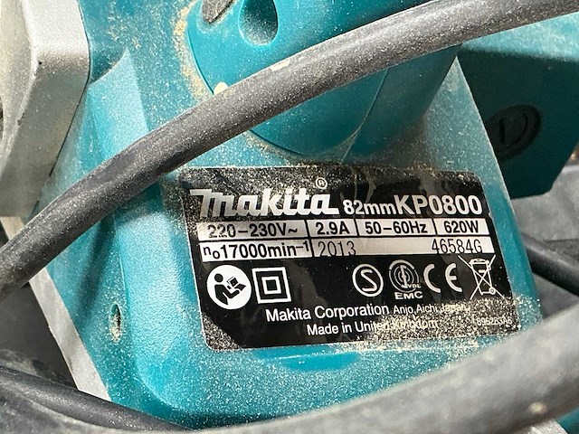 Makita kp0800 schaafmachine - afbeelding 2 van  3