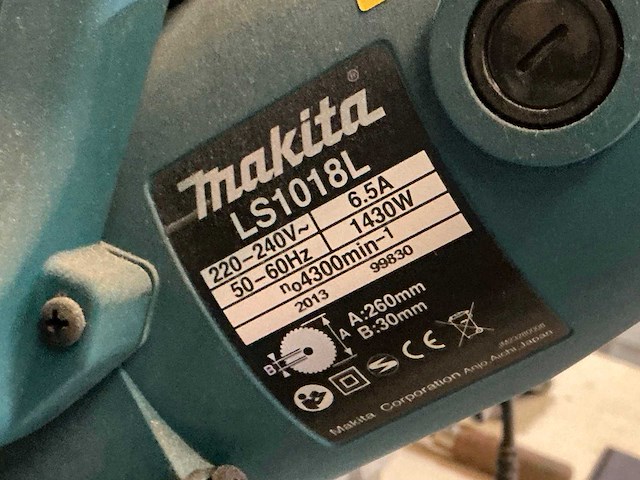Makita ls1018l afkortcirkelzaagmachine - afbeelding 3 van  3