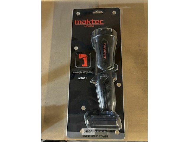 Makita maktec mt001 18v led batterij handzaklamp - afbeelding 1 van  2