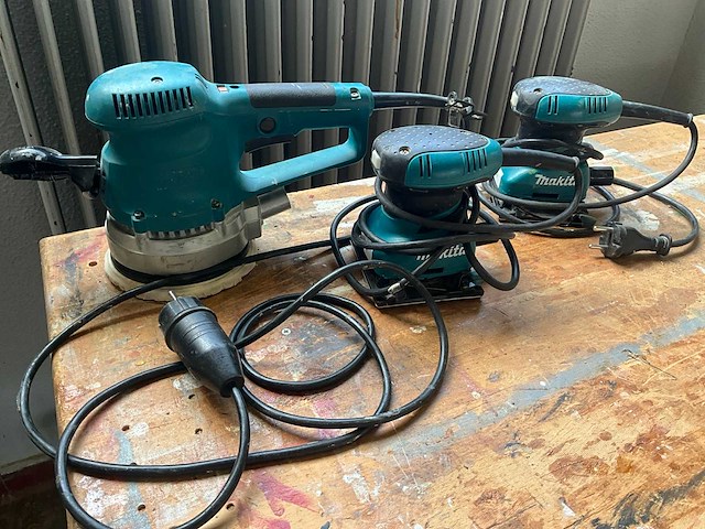 Makita schuurmachine (3x) - afbeelding 2 van  10
