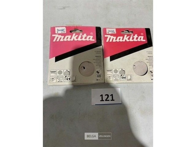 Makita schuurpapier 125 mm (8 gaats) k400 - afbeelding 1 van  3