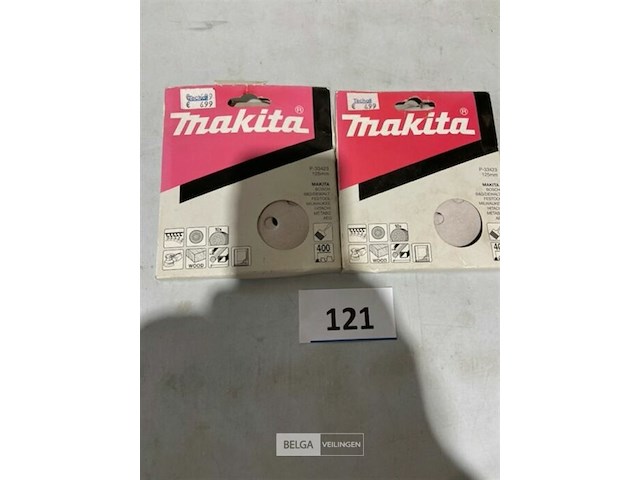 Makita schuurpapier 125 mm (8 gaats) k400 - afbeelding 2 van  3