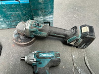 Makita slagmoersleutel en haakse slijper - afbeelding 3 van  6