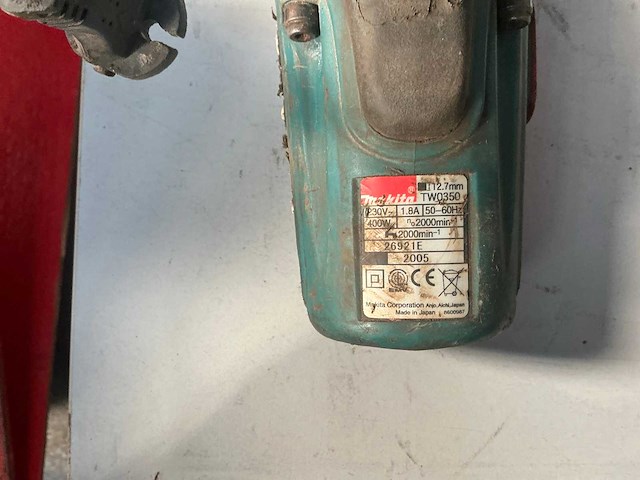 Makita tw0350 slagmoersleutel - afbeelding 3 van  4