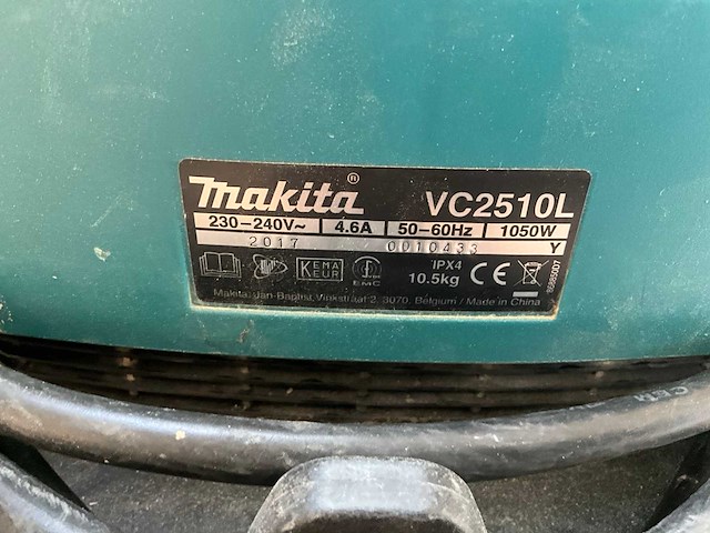 Makita vc2510l bouwstofzuiger - afbeelding 4 van  4