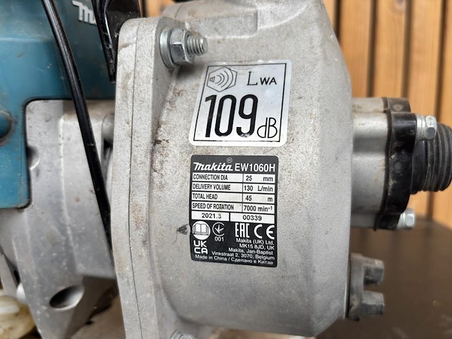 Makita waterpomp ew1050hx - afbeelding 5 van  7
