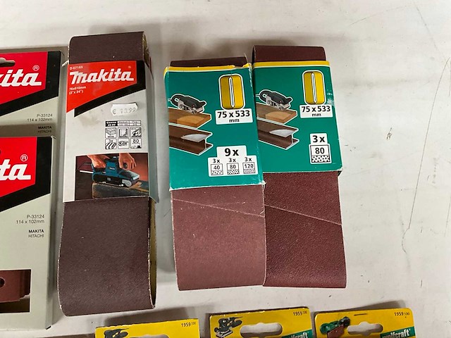 Makita & wolfcraft mix kavel schuurpapier - afbeelding 1 van  6