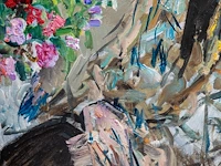 Maks avadevic birchstein (1914-2000), portrait of a lady seated, 1991, oil on canvas 89 x 79 cm. (35.0 x 31.1 in.), frame: 105 x 95 cm. (41.3 x 37.4 in.) - afbeelding 6 van  6